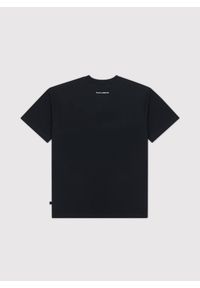 Pako Lorente - PAKO LORENTE – Czarny męski t-shirt basic. Okazja: na co dzień. Kolor: czarny, biały. Materiał: bawełna. Styl: casual
