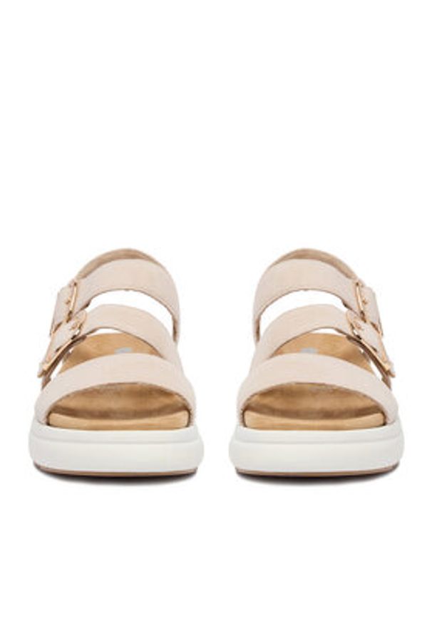 Remonte Sandały CEO-D0L50-60 Beżowy. Kolor: beżowy. Materiał: skóra, zamsz