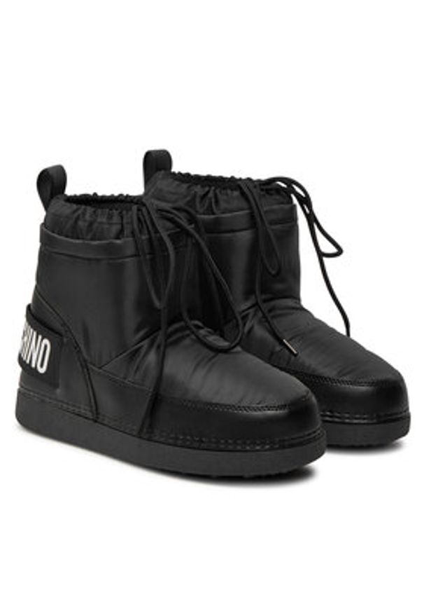 Love Moschino - LOVE MOSCHINO Śniegowce JA24972G0LEB0000 Czarny. Kolor: czarny. Materiał: materiał