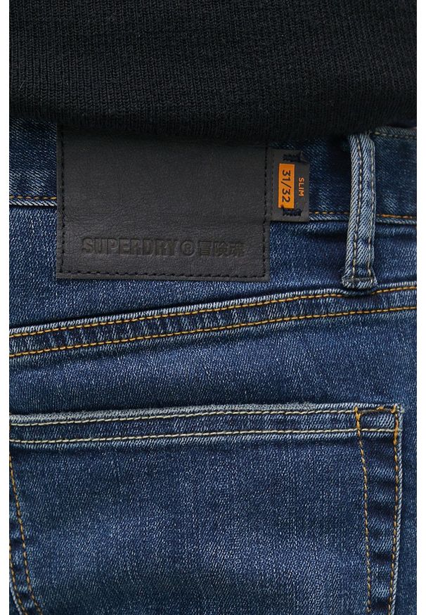 Superdry Jeansy męskie. Kolor: niebieski