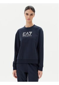 EA7 Emporio Armani Dres 7W000115 AF13135 UB102 Granatowy Regular Fit. Kolor: niebieski. Materiał: bawełna #3