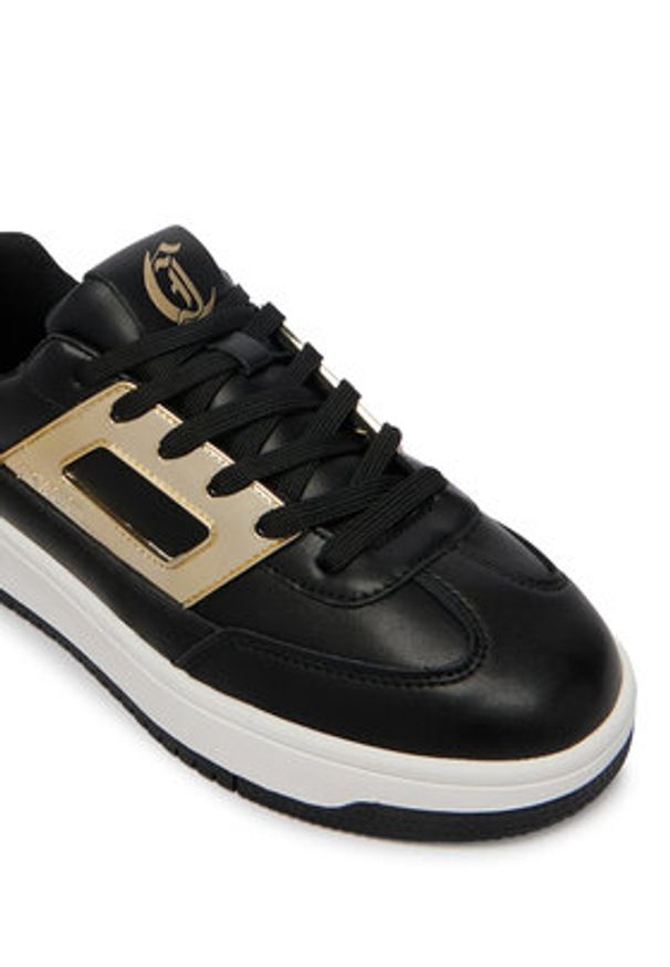 Just Cavalli Sneakersy 80RA3SM2 ZPC07 Czarny. Kolor: czarny. Materiał: skóra