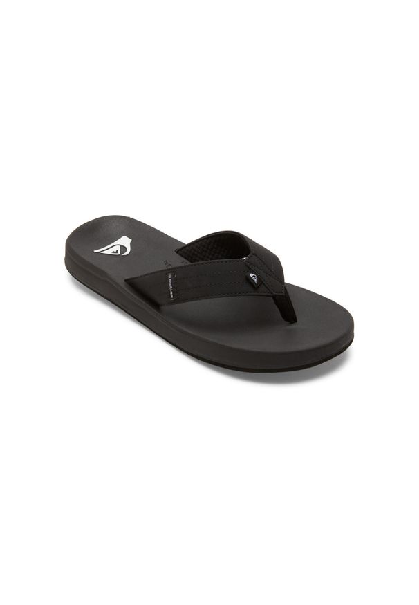 Quiksilver - Klapki plażowe dla Mężczyzn RIVI Czarny. Okazja: na plażę. Kolor: brązowy, zielony, wielokolorowy. Materiał: guma, syntetyk. Styl: sportowy