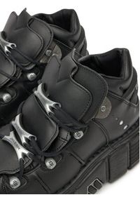 NEW ROCK Sneakersy M-106-VS1 Czarny. Kolor: czarny. Materiał: skóra