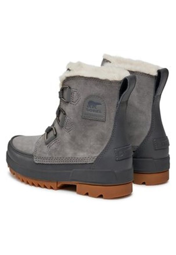 sorel - Sorel Botki Torino™ Ii Wp NL3488-052 Szary. Kolor: szary. Materiał: zamsz, skóra