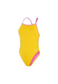 Strój pływacki damski Speedo Solid Vback. Kolor: żółty #1