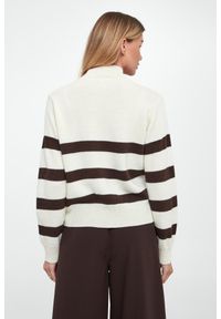 Ermanno Firenze - Sweter damski wełniany w paski ERMANNO FIRENZE. Materiał: wełna. Wzór: paski #3