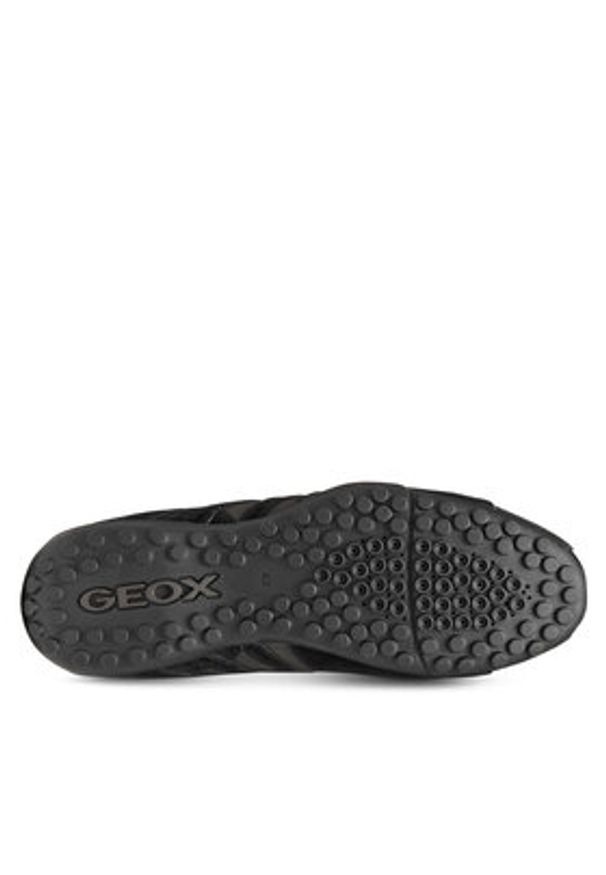 Geox Sneakersy U Snake Original U56MNB 022EK C9999 Czarny. Kolor: czarny. Materiał: zamsz, skóra