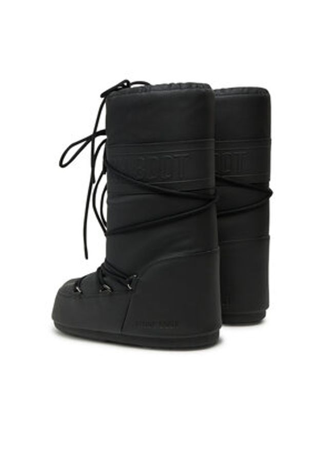 Moon Boot Śniegowce Mb Icon Rubber 80D1402760 Czarny. Kolor: czarny. Materiał: skóra
