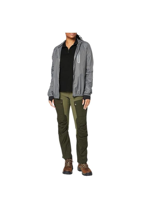 Fjällräven - Spodnie turystyczne damskie Fjallraven Keb. Kolor: zielony. Materiał: poliester, elastan, poliamid. Sport: turystyka piesza
