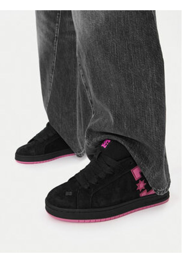 DC Shoes Sneakersy CEOWB-V5-10116 Czarny. Kolor: czarny. Materiał: skóra, zamsz