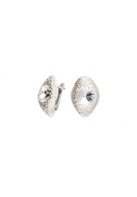Polcarat Design - Srebrne kolczyki z kryształami Swarovskiego K3 1961. Materiał: srebrne. Kolor: srebrny. Kamień szlachetny: kryształ #1