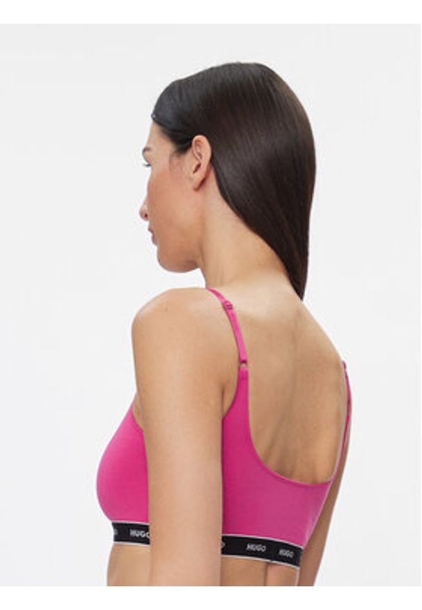 Hugo - HUGO Komplet biustonoszy topów Twin Bralette 50480158 Różowy. Kolor: różowy. Materiał: bawełna