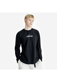 Decathlon - Koszulka długi rękaw męska Lifetech Graphic. Kolor: czarny. Materiał: materiał. Długość rękawa: długi rękaw. Długość: długie #1