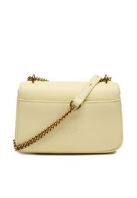 Pinko Torebka Cupido Messenger Mini Suede AI 23-24 PCPL 101749 A0QO Żółty. Kolor: żółty. Materiał: skórzane #5