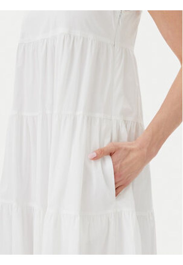 MICHAEL Michael Kors Sukienka letnia MS582WLF4C Biały Regular Fit. Kolor: biały. Materiał: bawełna. Sezon: lato