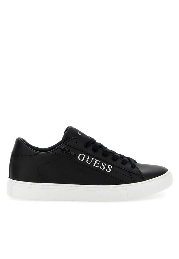 Guess Sneakersy Todi Iik FM7TIK ELE12 Czarny. Kolor: czarny. Materiał: skóra