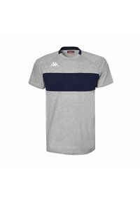 Jersey Kappa Diago. Kolor: wielokolorowy, niebieski, szary. Materiał: jersey. Wzór: kolorowy, paski #1