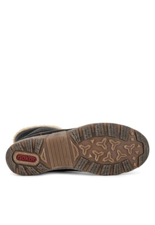 Rieker Botki Z0102-00 Czarny. Kolor: czarny. Materiał: materiał