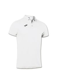 Koszulka polo do tenisa męska Joma Hobby. Typ kołnierza: polo. Kolor: biały. Sport: tenis