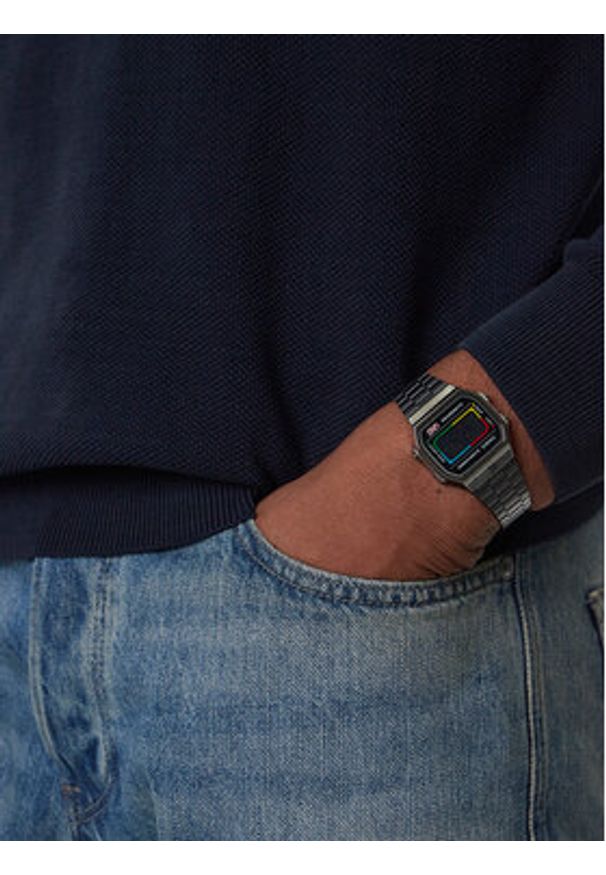 Casio Zegarek Vintage Maxi X Uno™ A168WEUC-1AER Czarny. Kolor: czarny. Styl: vintage