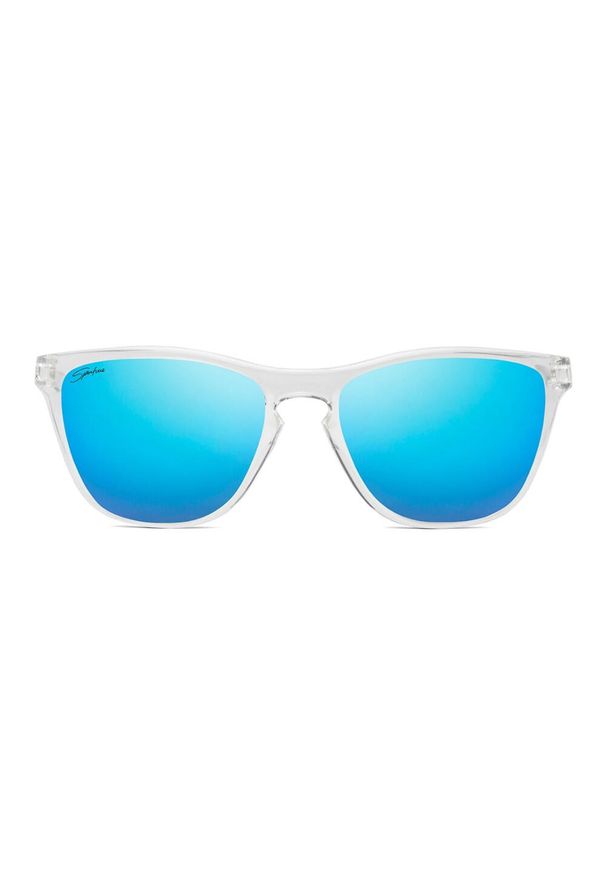 SIROKO - Mężczyzna i kobieta Surf Okulary przeciwsłoneczne sportowe SuperLiga Niebiesk. Kolor: biały, wielokolorowy, niebieski