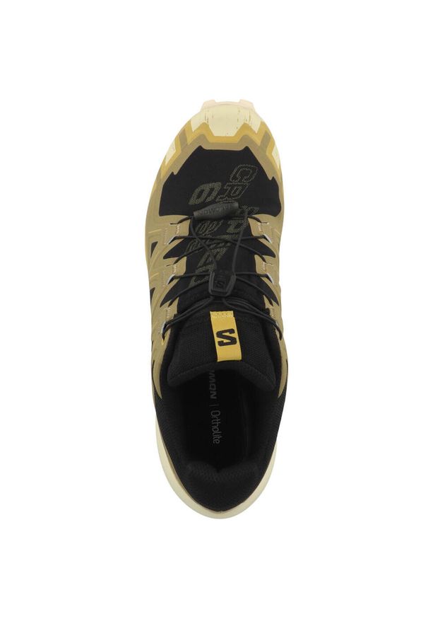 salomon - Buty do biegania męskie Salomon Speedcross 6. Kolor: zielony, żółty, brązowy, wielokolorowy, czarny. Materiał: materiał, syntetyk. Model: Salomon Speedcross