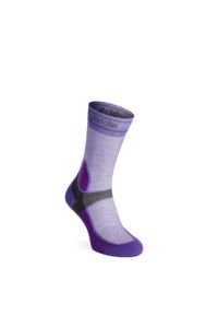 BRIDGEDALE - Skarpety rowerowe damskie Bridgedale MTB Summer Weight T2 Coolmax Sport Boot. Kolor: fioletowy. Sport: kolarstwo