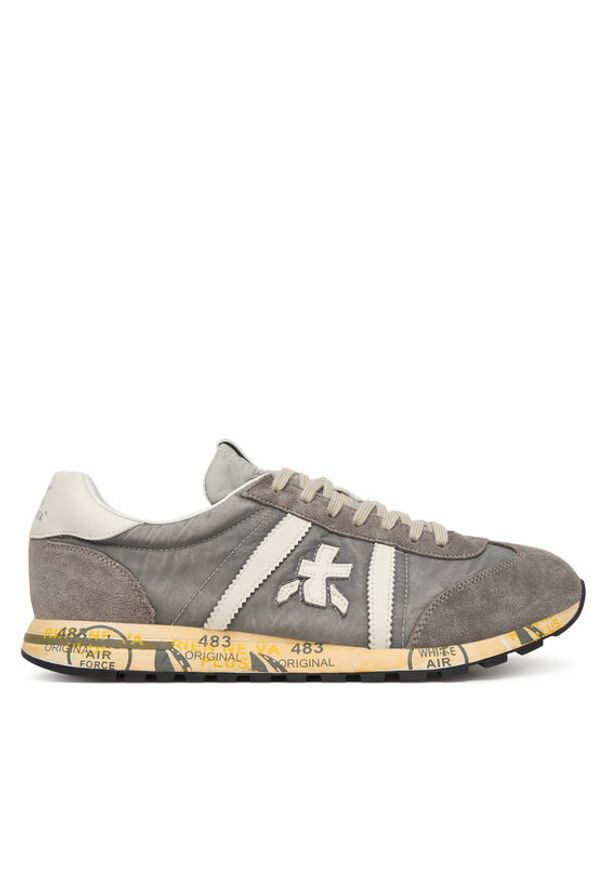Premiata Sneakersy Lucy Var 8187 Szary. Kolor: szary. Materiał: skóra, zamsz