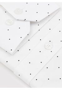 PAKO LORENTE – Biała koszula męska w czarne kropki P24SF-1X-001-B-S - Pako Lorente. Okazja: na co dzień. Kolor: biały, czarny, wielokolorowy. Długość rękawa: długi rękaw. Długość: długie. Wzór: kropki. Styl: casual, elegancki #3