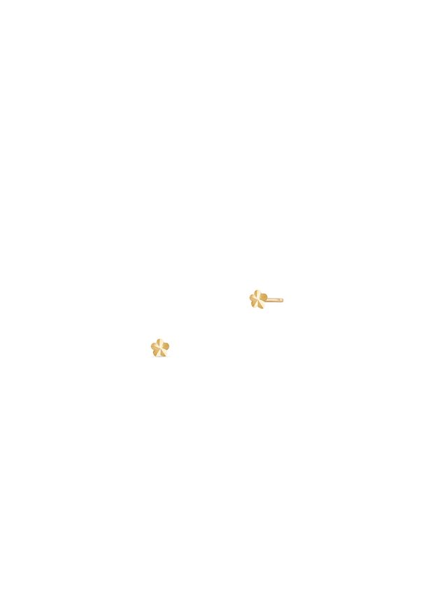 W.KRUK - Kolczyki złote kwiatki. Materiał: złote. Kolor: złoty. Wzór: kwiaty