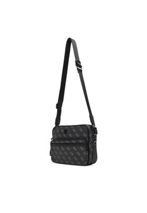 Guess Saszetka HMMILO P5422 Czarny. Kolor: czarny. Materiał: skóra