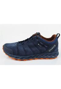 Buty trekkingowe męskie Aku Rapida Gtx. Zapięcie: sznurówki. Kolor: wielokolorowy, niebieski. Materiał: tkanina, materiał, skóra, syntetyk. Szerokość cholewki: normalna