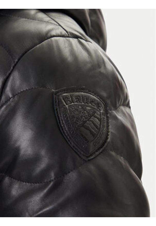 Blauer Kurtka skórzana 25WBLUL01314 007012 Czarny Regular Fit. Kolor: czarny. Materiał: skóra