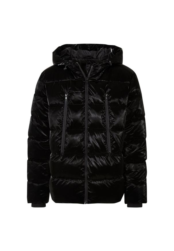 Kurtka puchowa Urban Classics Shark Skin. Kolor: czarny. Materiał: puch