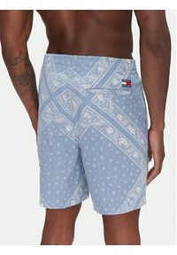 Tommy Jeans Szorty materiałowe DM0DM21945 Błękitny Loose Fit. Kolor: niebieski. Materiał: bawełna