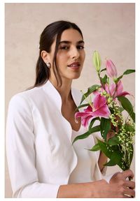 bonprix - Bolerko z delikatnej bawełny. Kolor: biały. Materiał: bawełna. Styl: elegancki #3