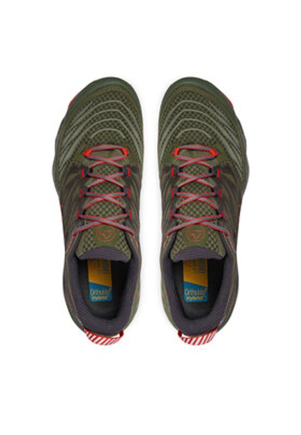 LA SPORTIVA - La Sportiva Buty do biegania Akasha II ZFRS066E47R24 Czarny. Kolor: zielony. Materiał: materiał