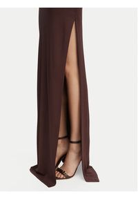 Elisabetta Franchi Sukienka wieczorowa AB-R22-62E2-V600 Brązowy Slim Fit. Kolor: brązowy. Materiał: wiskoza. Styl: wizytowy #6