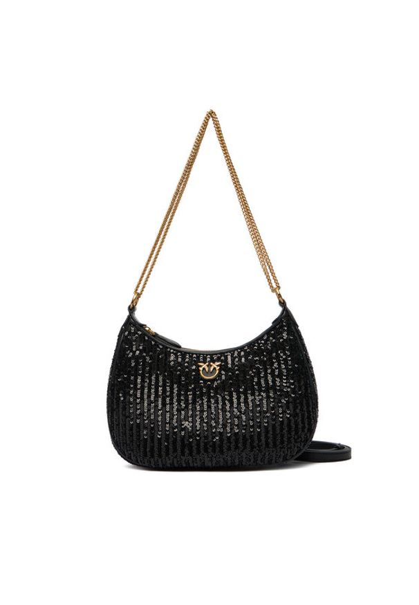 Pinko - PINKO Torebka Half Moon Mini AI 25-26 PLTT 105916 A2WC Czarny. Kolor: czarny