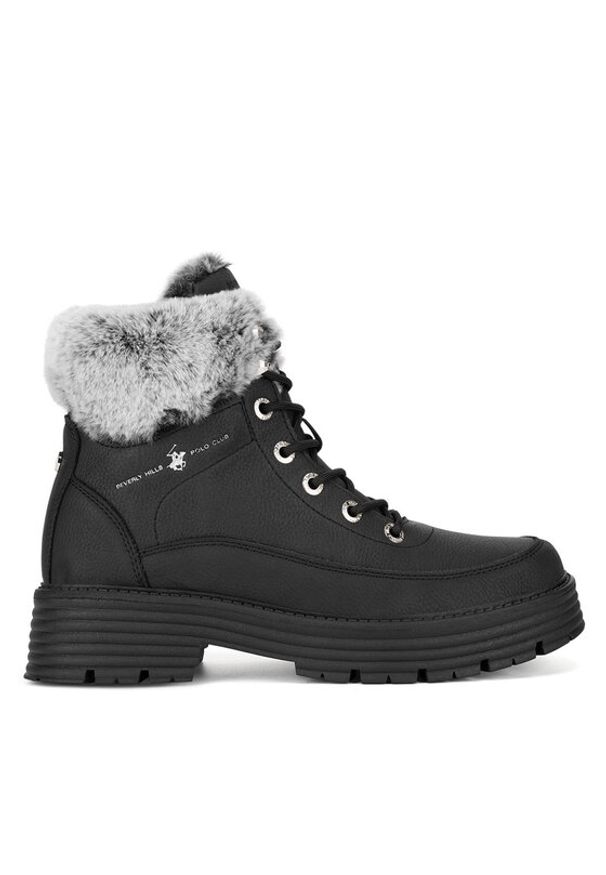 Beverly Hills Polo Club Trzewiki V12-703 Czarny. Kolor: czarny. Materiał: materiał