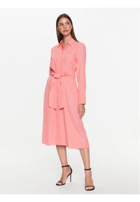 Seidensticker Sukienka koszulowa 60.134572 Różowy Regular Fit. Kolor: różowy. Materiał: wiskoza. Typ sukienki: koszulowe #1