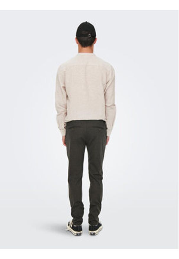 Only & Sons Chinosy 22022911 Szary Tapered Fit. Kolor: szary. Materiał: syntetyk