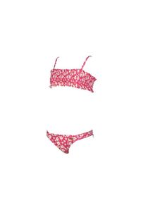 Dziewczęcy 2-częściowy kostium kąpielowy bandeau Arena Bandea Allover. Kolor: różowy #1