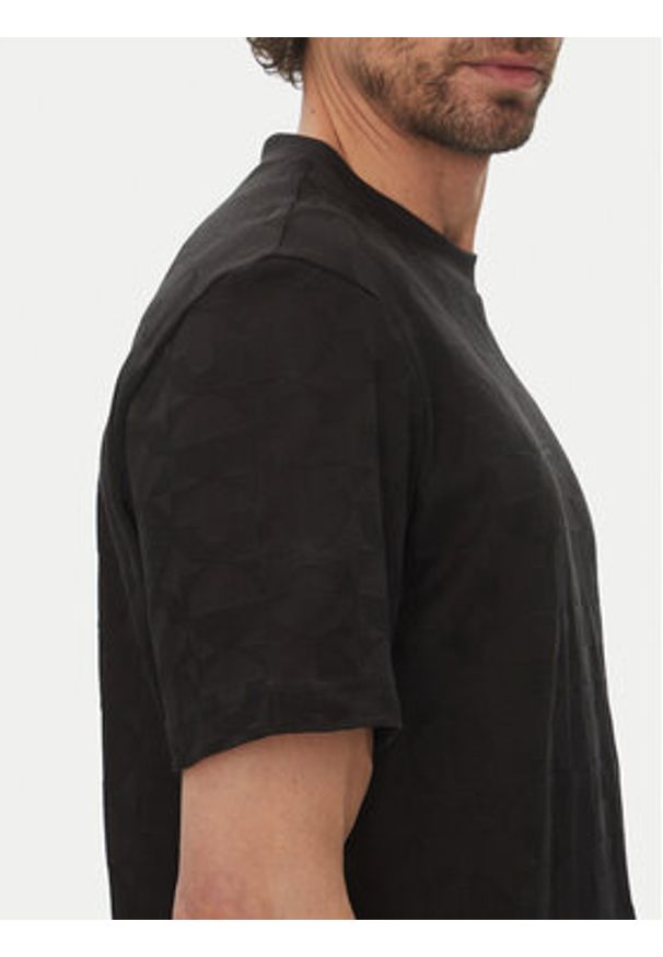 BOSS T-Shirt 50538184 Czarny Relaxed Fit. Kolor: czarny. Materiał: bawełna