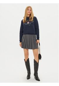 Guess Jeans Bluza W4BQ20 KC811 Granatowy Regular Fit. Kolor: niebieski. Materiał: bawełna #5
