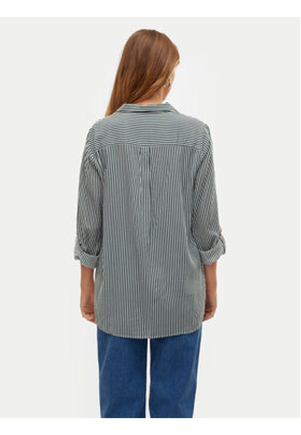 Vero Moda Koszula Bumpy 10275283 Zielony Regular Fit. Kolor: zielony. Materiał: wiskoza