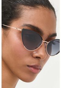 Love Moschino okulary przeciwsłoneczne damskie kolor czarny. Kolor: czarny #6