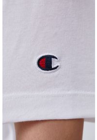 Champion T-shirt bawełniany 114526. kolor biały. Okazja: na co dzień. Kolor: biały. Materiał: bawełna. Wzór: aplikacja. Styl: casual #5