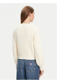 Guess Kardigan W5YR07 Z2ZK2 Écru Relaxed Fit. Materiał: wiskoza